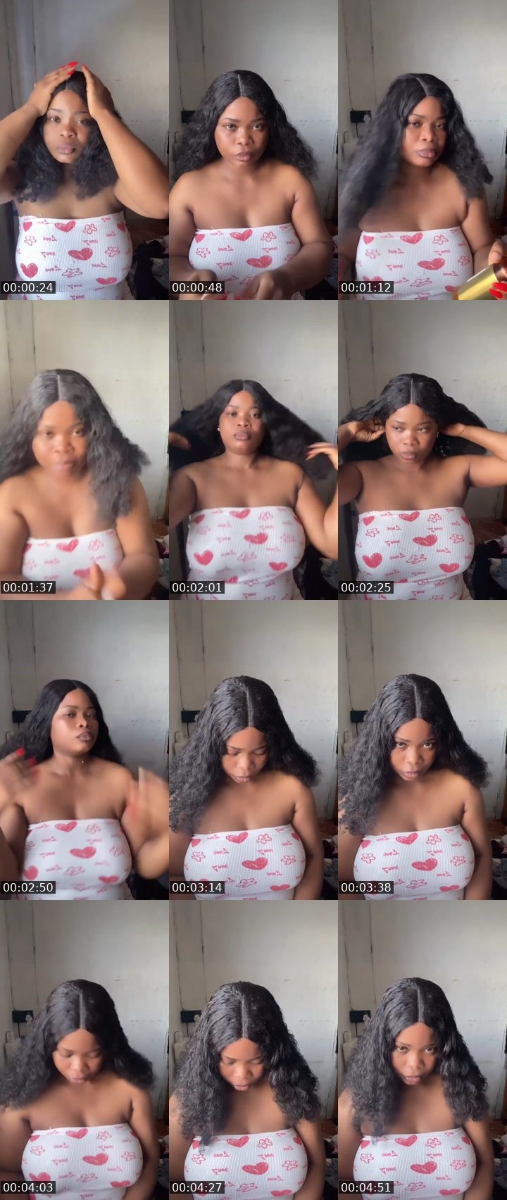 Contact-sheet preview of 2k💔SAVAGE🍭 👑💕🍭's Liveme recording