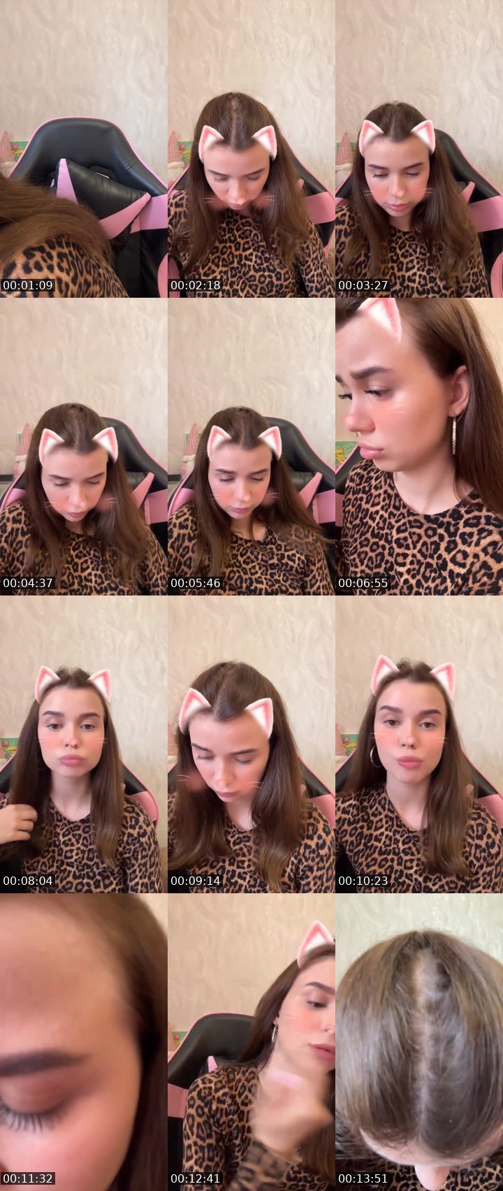 Contact-sheet preview of Zaya🐰💘's Liveme recording