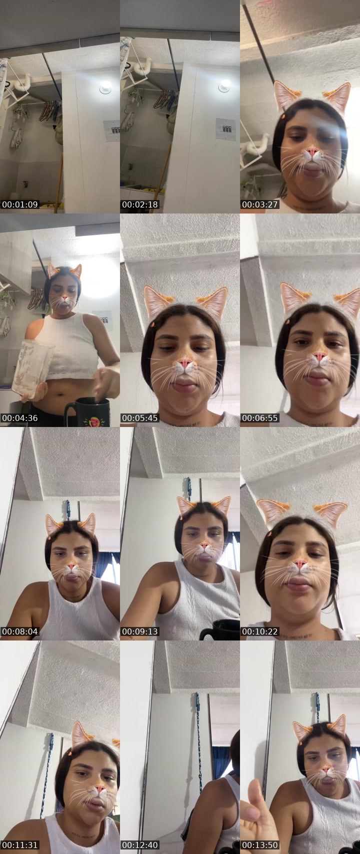 Contact-sheet preview of 🌐lizeth🎀 🧸's Liveme recording
