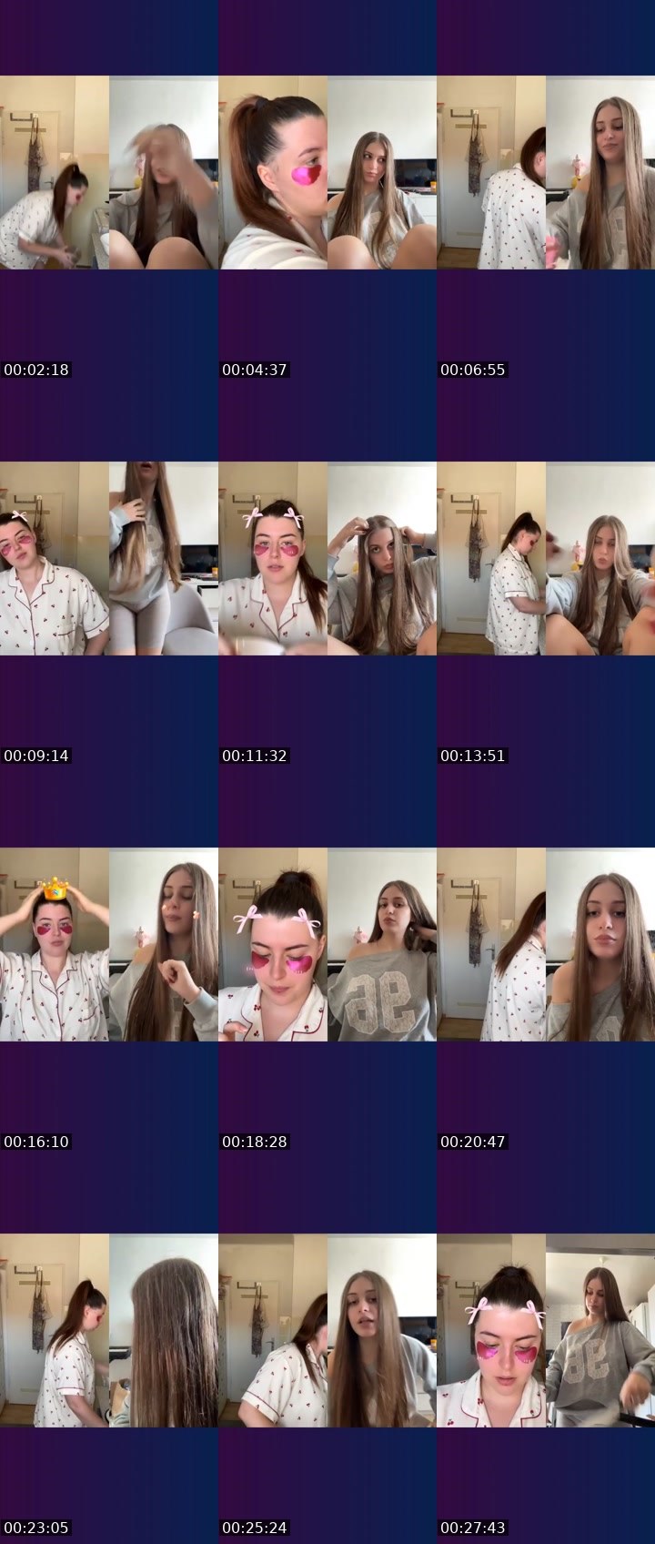 Contact-sheet preview of 🦋Nuvella🦋's Liveme recording