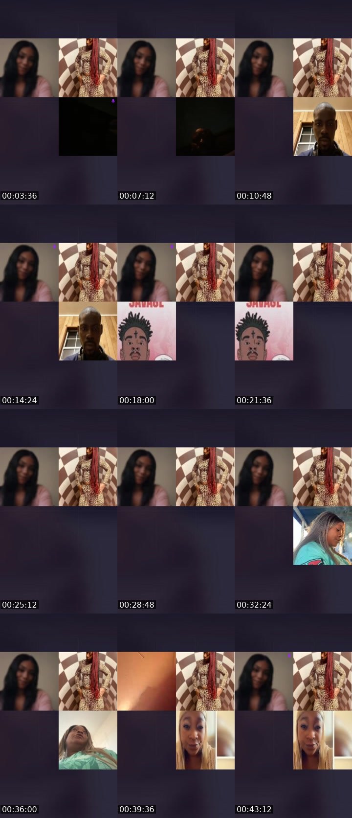 Contact-sheet preview of StayNYoFinaoLane🏁's Liveme recording