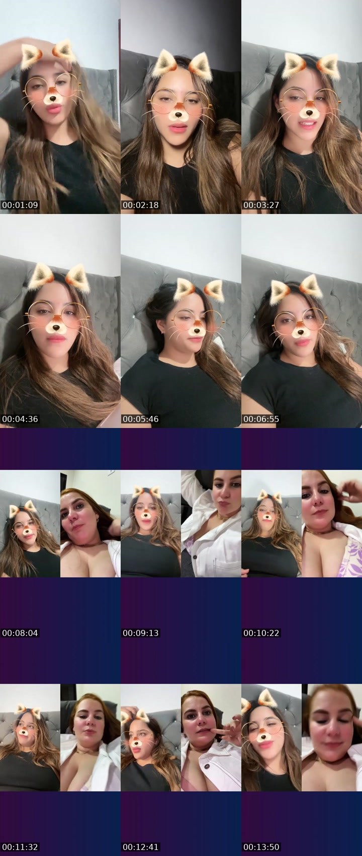 Contact-sheet preview of 👑𝓣𝓪𝓽𝓲☁️🧸's Liveme recording