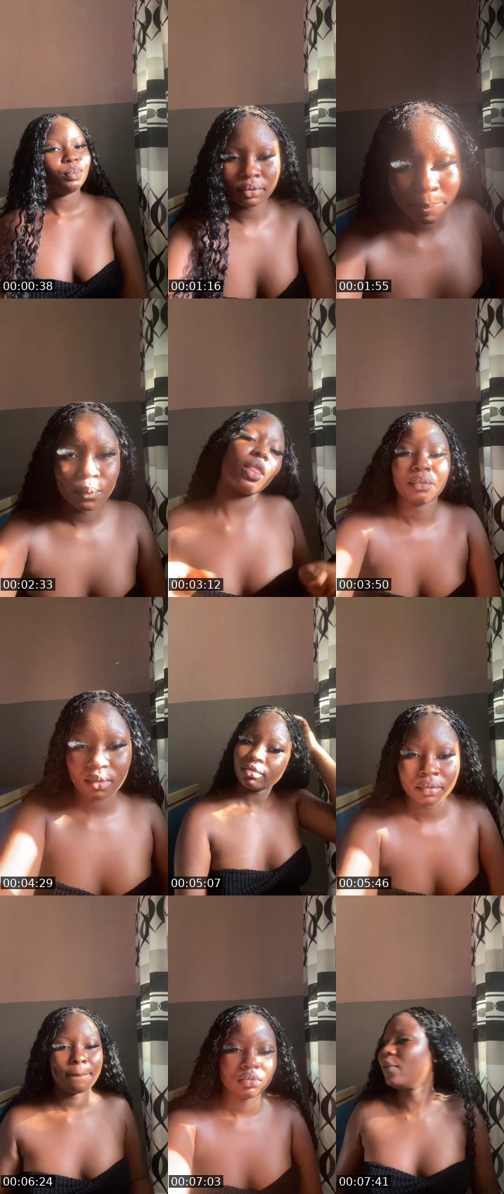 Contact-sheet preview of Sandra 🩷's Liveme recording
