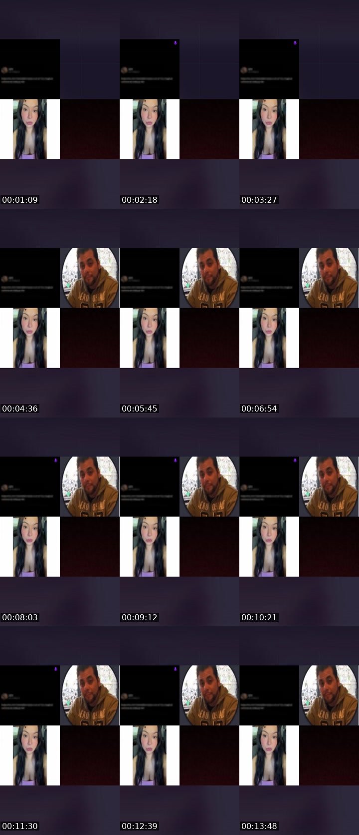Contact-sheet preview of spicy🥵's Liveme recording
