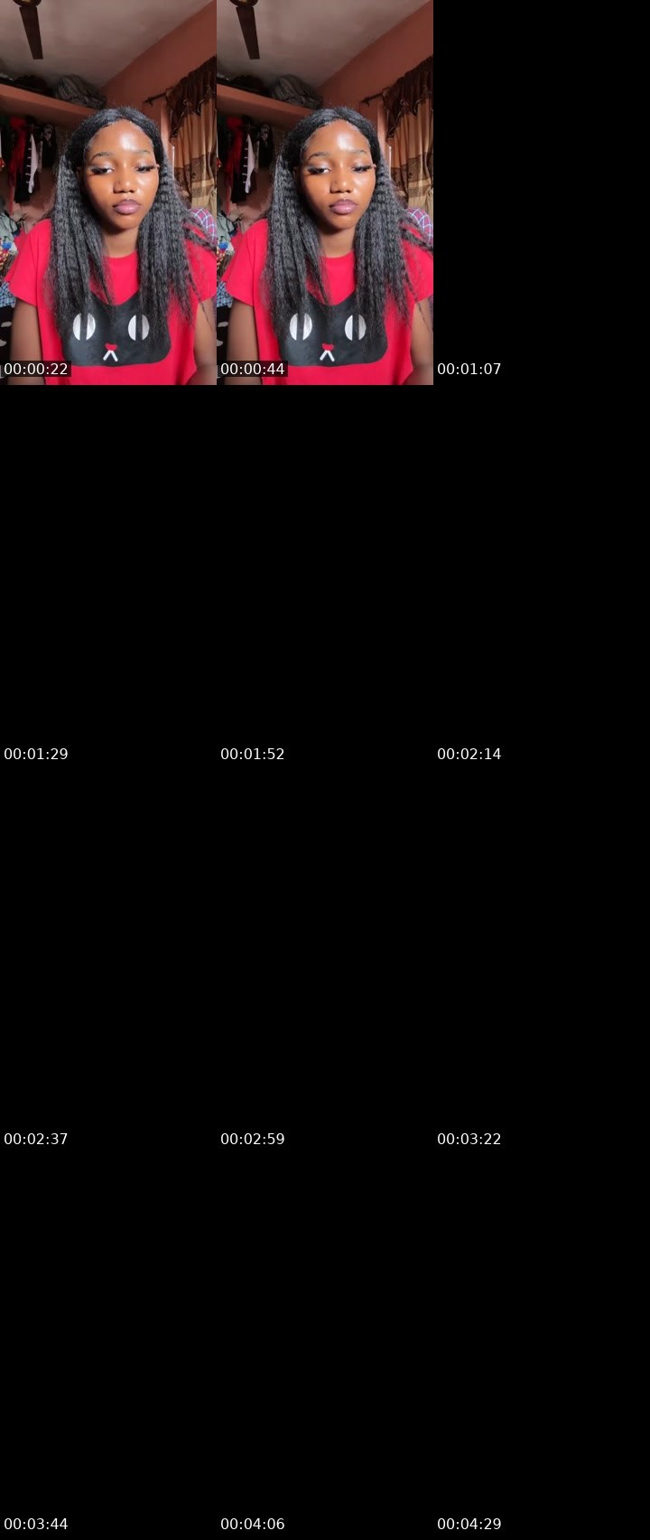 Contact-sheet preview of Golden-285120851's Liveme recording