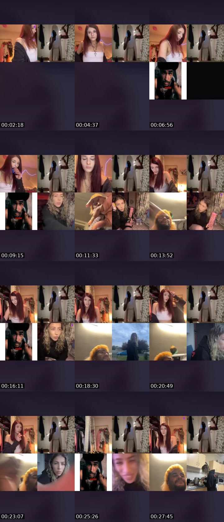 Contact-sheet preview of SwagB**cheslovemoney's Liveme recording