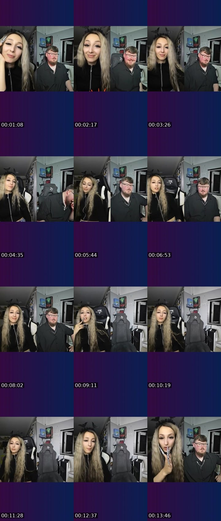 Contact-sheet preview of Pink🌸🔪Skandi?'s Liveme recording