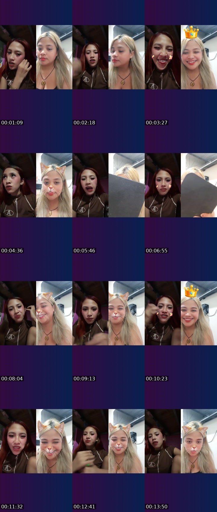 Contact-sheet preview of 🍃👸Nova🧜's Liveme recording