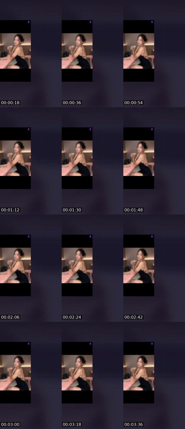 Contact-sheet preview of ☝️💙QUEEN_MC🦋🫧's Liveme recording