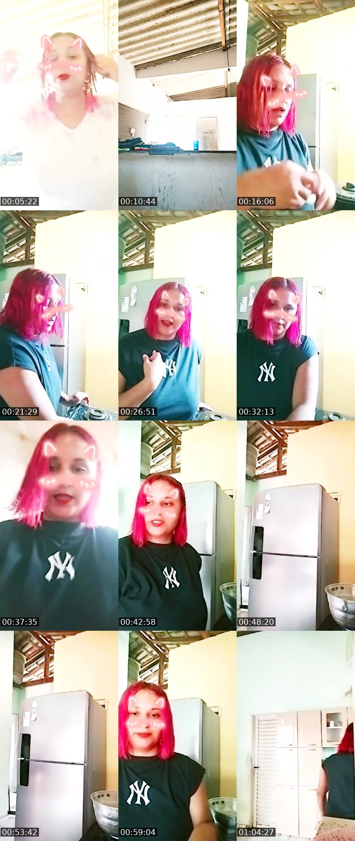 Contact-sheet preview of Ana clara Lima dias's Liveme recording