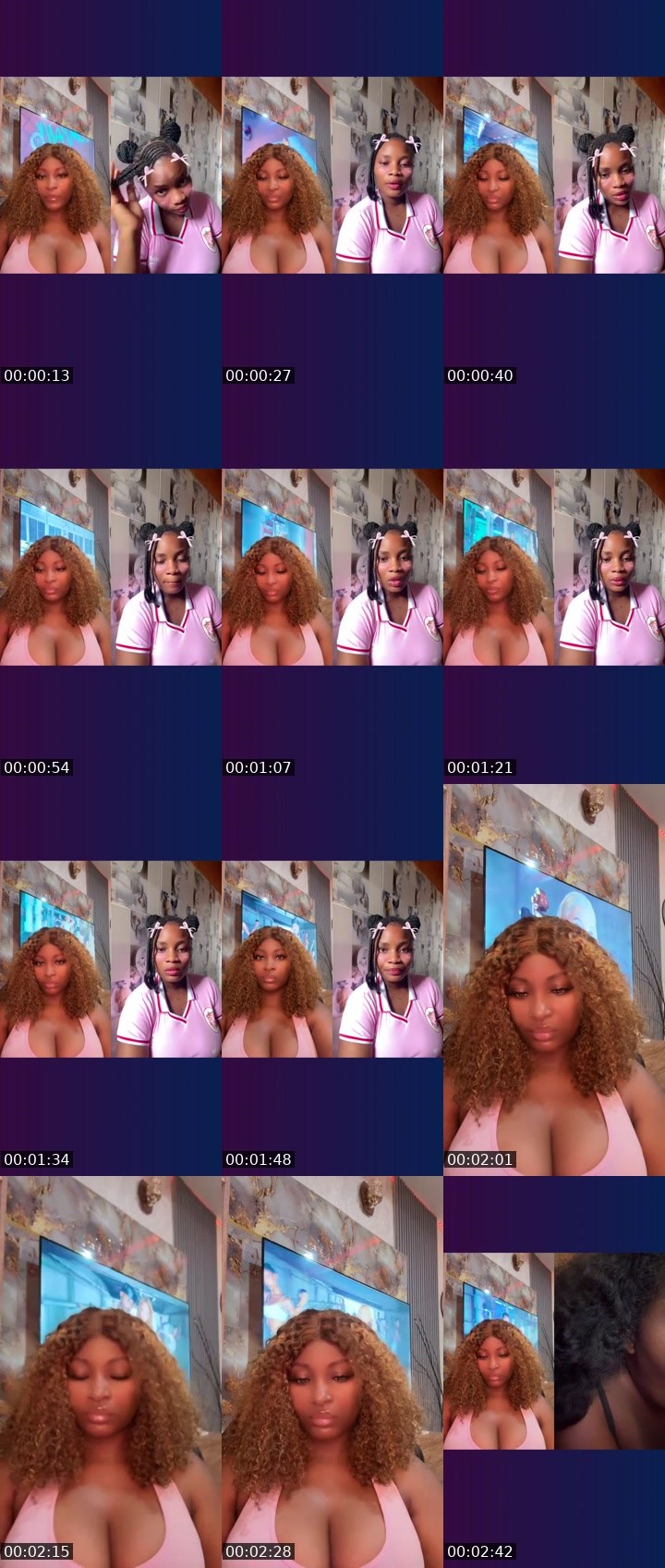 Contact-sheet preview of 🦁🅱️ⱤØ₩₦łɆ🤎💔's Liveme recording