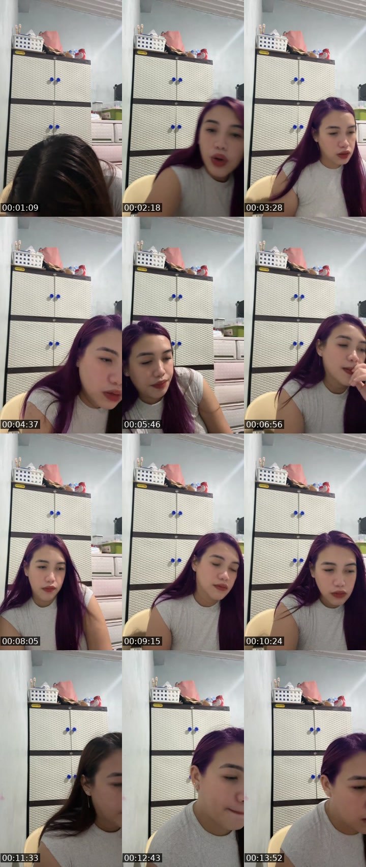 Contact-sheet preview of ☝️❤️Dk 💗's Liveme recording
