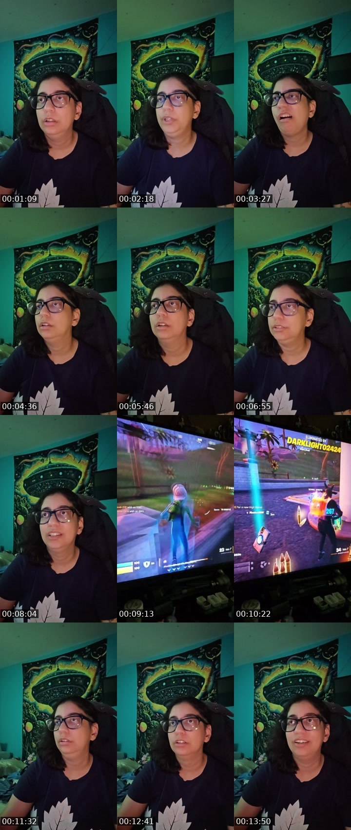 Contact-sheet preview of Manisha🖖👽🖤's Liveme recording
