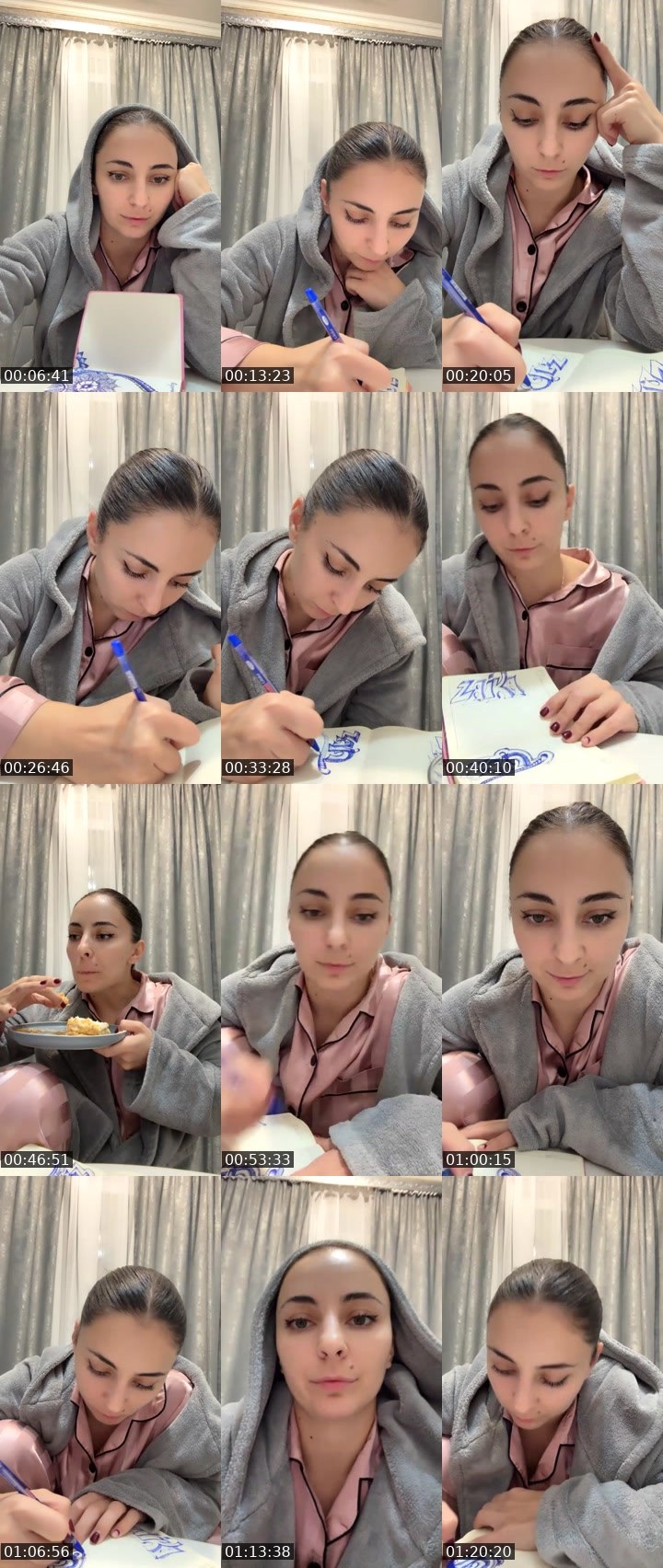 Contact-sheet preview of Zaika🌺's Liveme recording