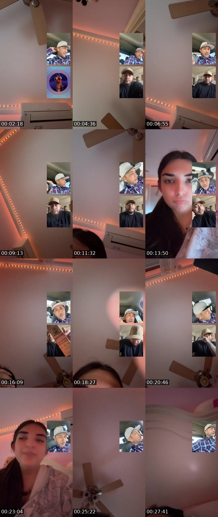 Contact-sheet preview of ROSALINA🌹💕's Liveme recording