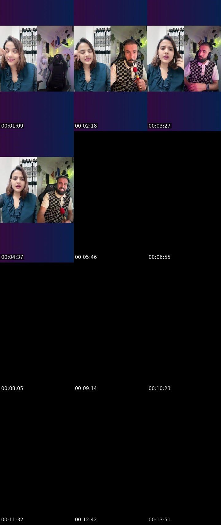 Contact-sheet preview of Precious💎's Liveme recording