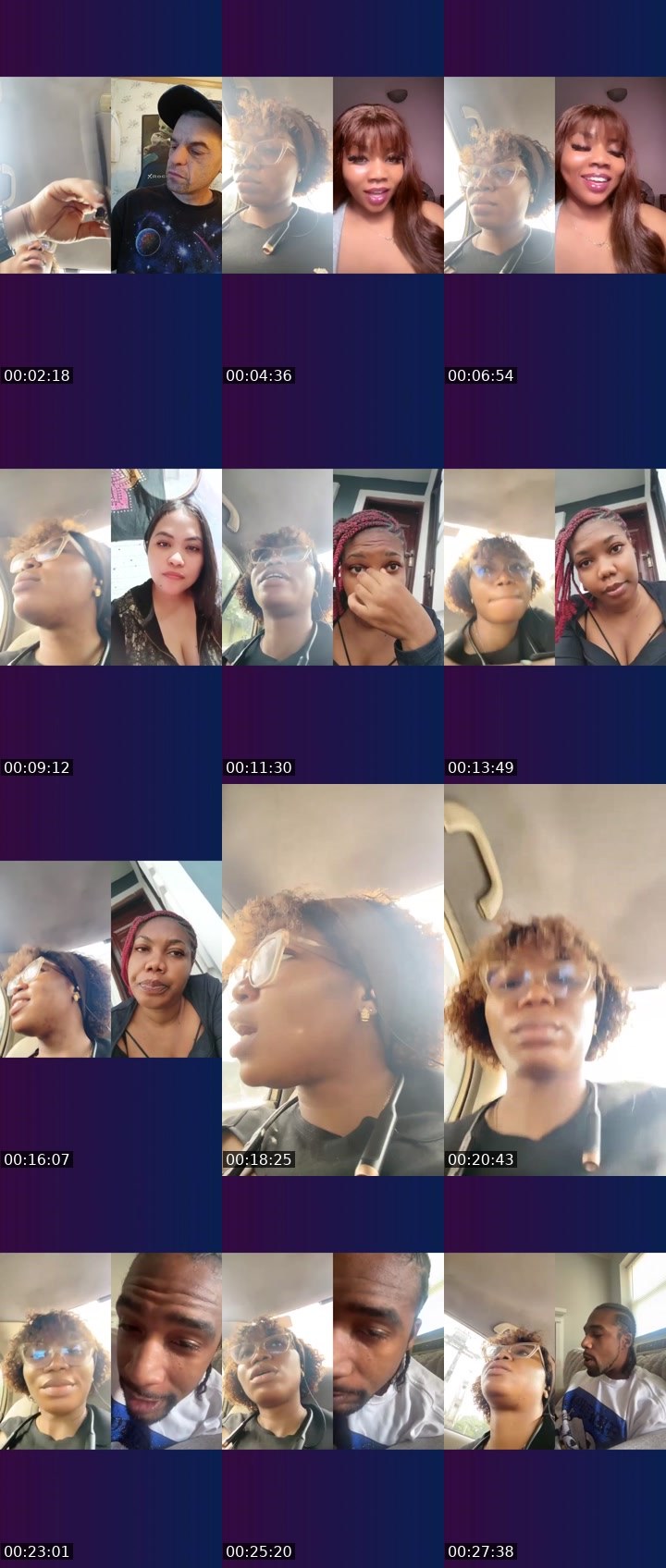 Contact-sheet preview of ✯ 5k 💸😈Daniella☞'s Liveme recording