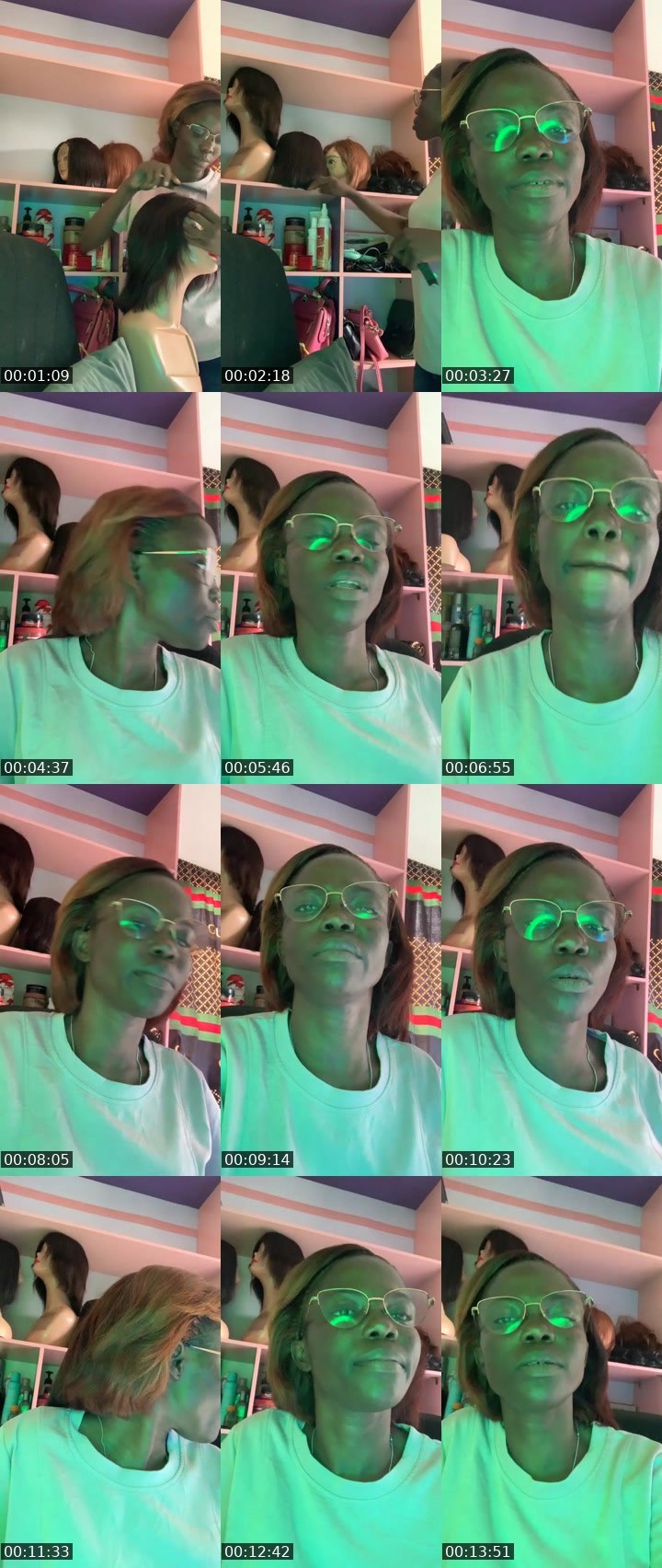 Contact-sheet preview of 😈🛸SHANTELGOL?🍭's Liveme recording