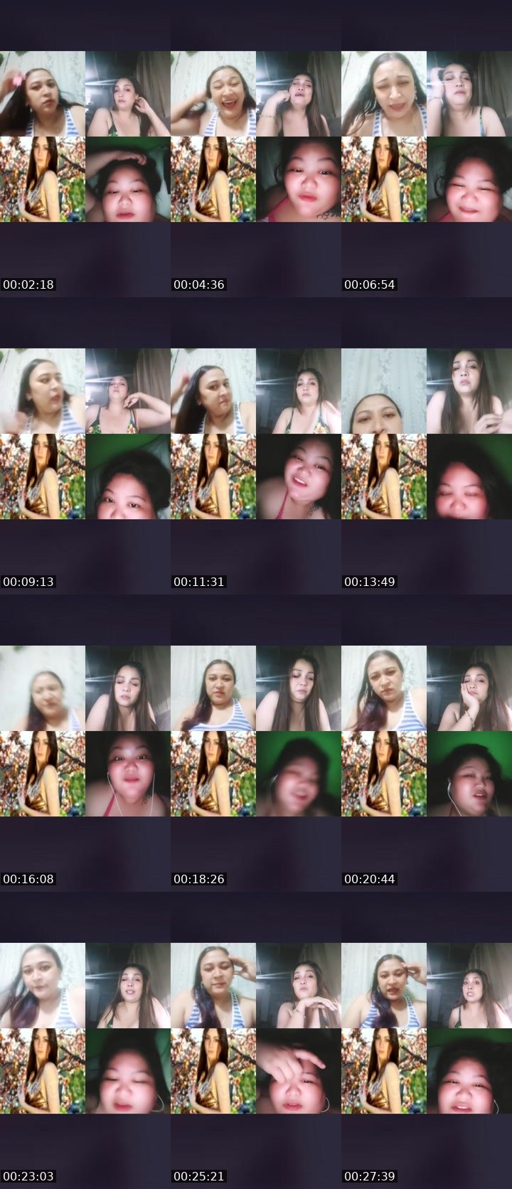 Contact-sheet preview of 👑Jherelyn🦢(NP)'s Liveme recording