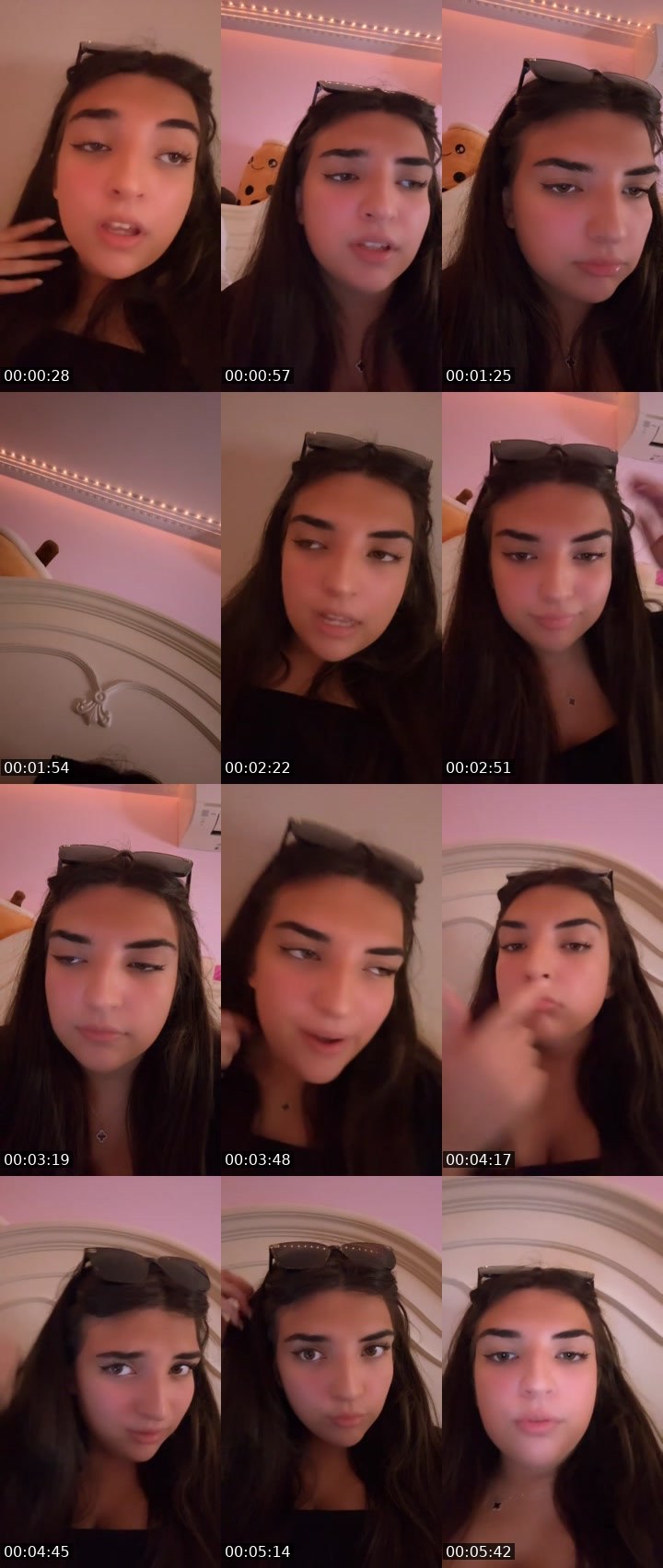Contact-sheet preview of ROSALINA🌹💕's Liveme recording