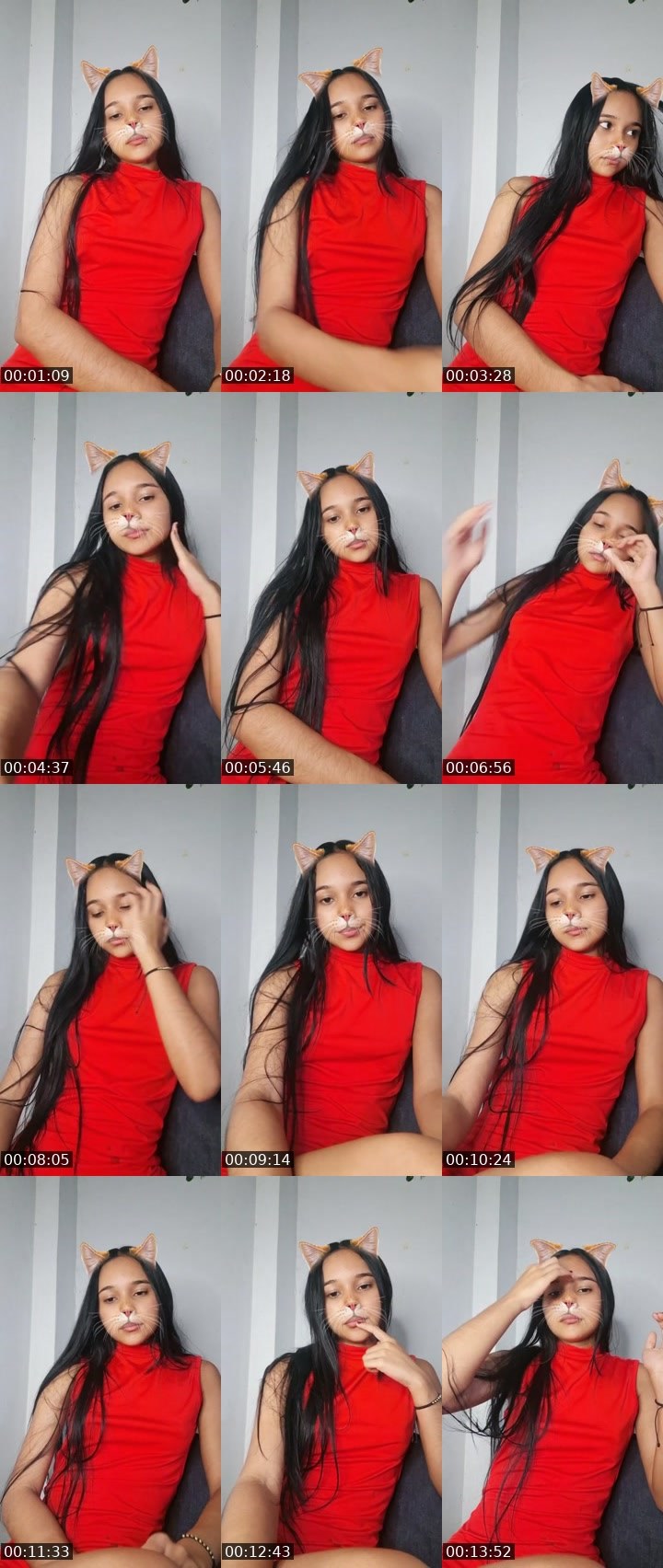 Contact-sheet preview of 🌈𝑩𝒂𝒃𝒚's Liveme recording