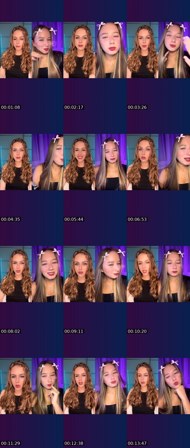 Contact-sheet preview of ✨MARGARITA🪩 ℄'s Liveme recording