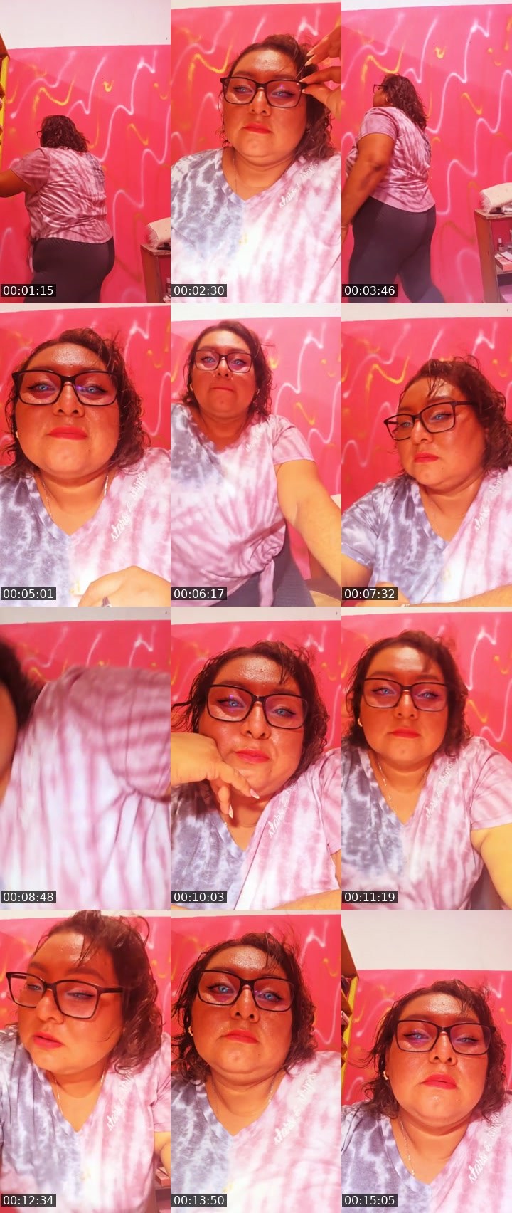 Contact-sheet preview of Yobana's Liveme recording