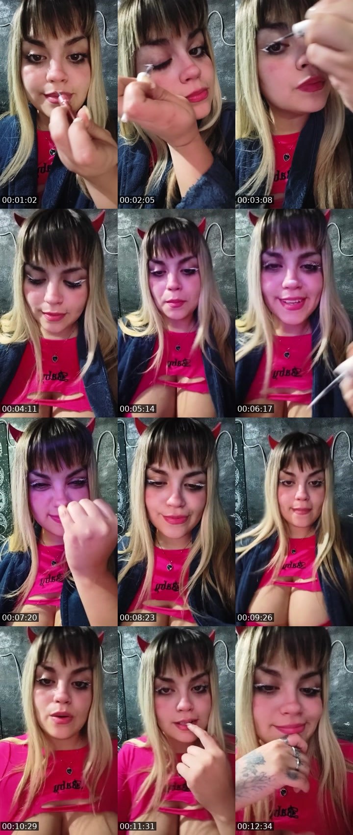 Contact-sheet preview of ꪑꪮꪮꪀ🫧⃝𖤐's Liveme recording