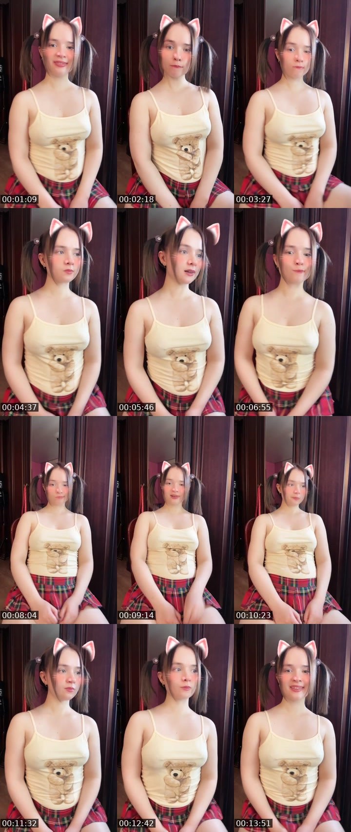 Contact-sheet preview of Tanya Oink-Oink's Liveme recording