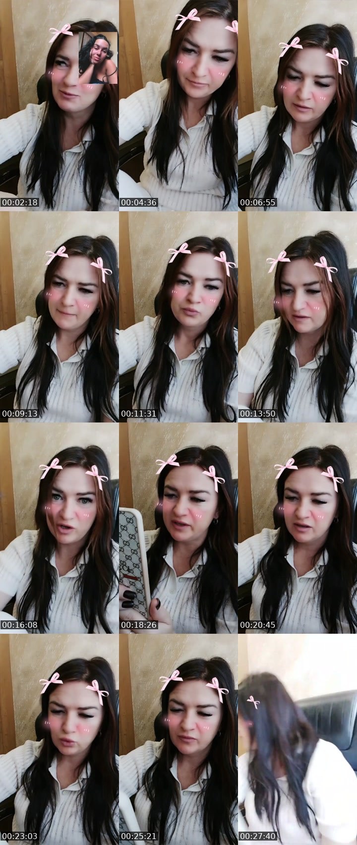 Contact-sheet preview of 16КMiss Strawbery's Liveme recording
