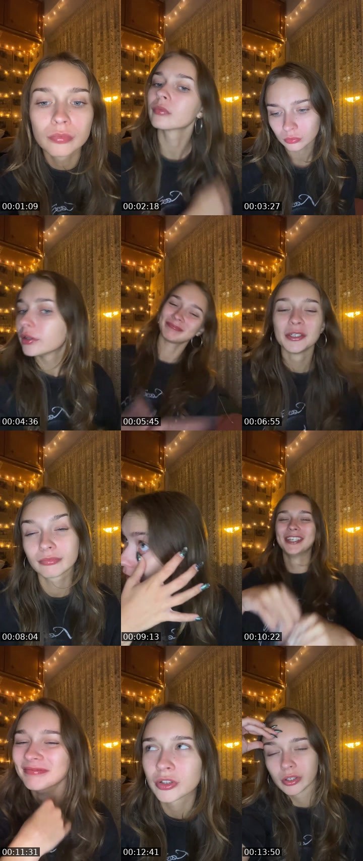 Contact-sheet preview of karo🥰's Liveme recording