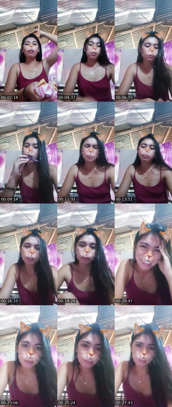 Contact-sheet preview of 🐺👸Crystal🧜's Liveme recording