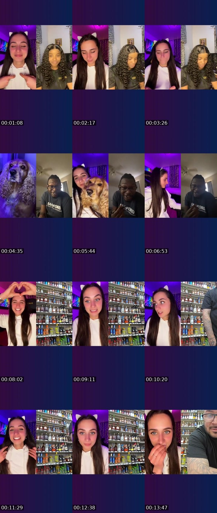 Contact-sheet preview of 𝑬𝓂𝓂𝒾𝒯𝓇𝒶𝒾𝓁🐾's Liveme recording