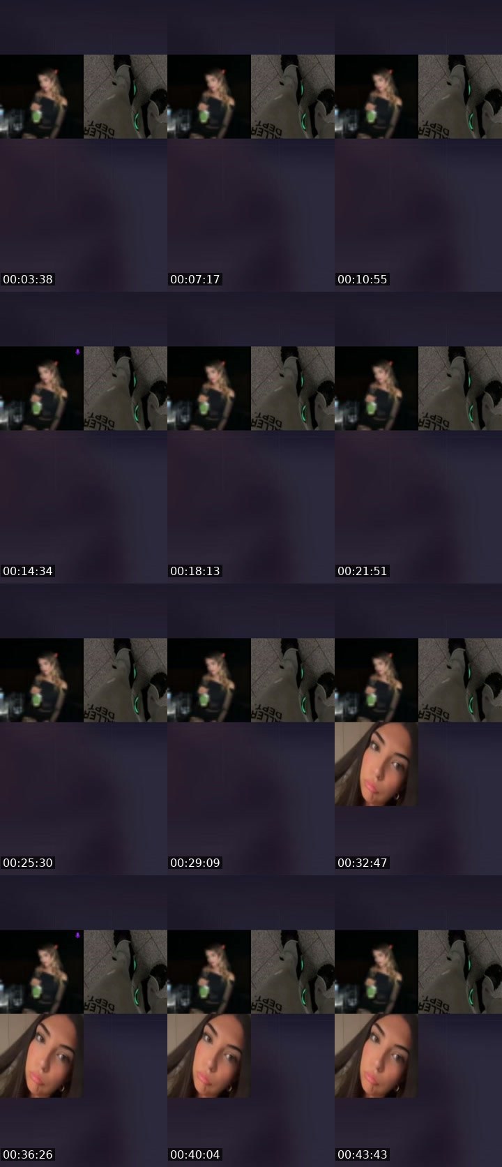 Contact-sheet preview of ㅤ♡ྀིBabyMFDuck🐥🖤's Liveme recording