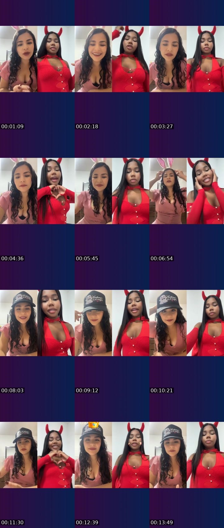 Contact-sheet preview of 🌐Paola🧸👻♥️'s Liveme recording