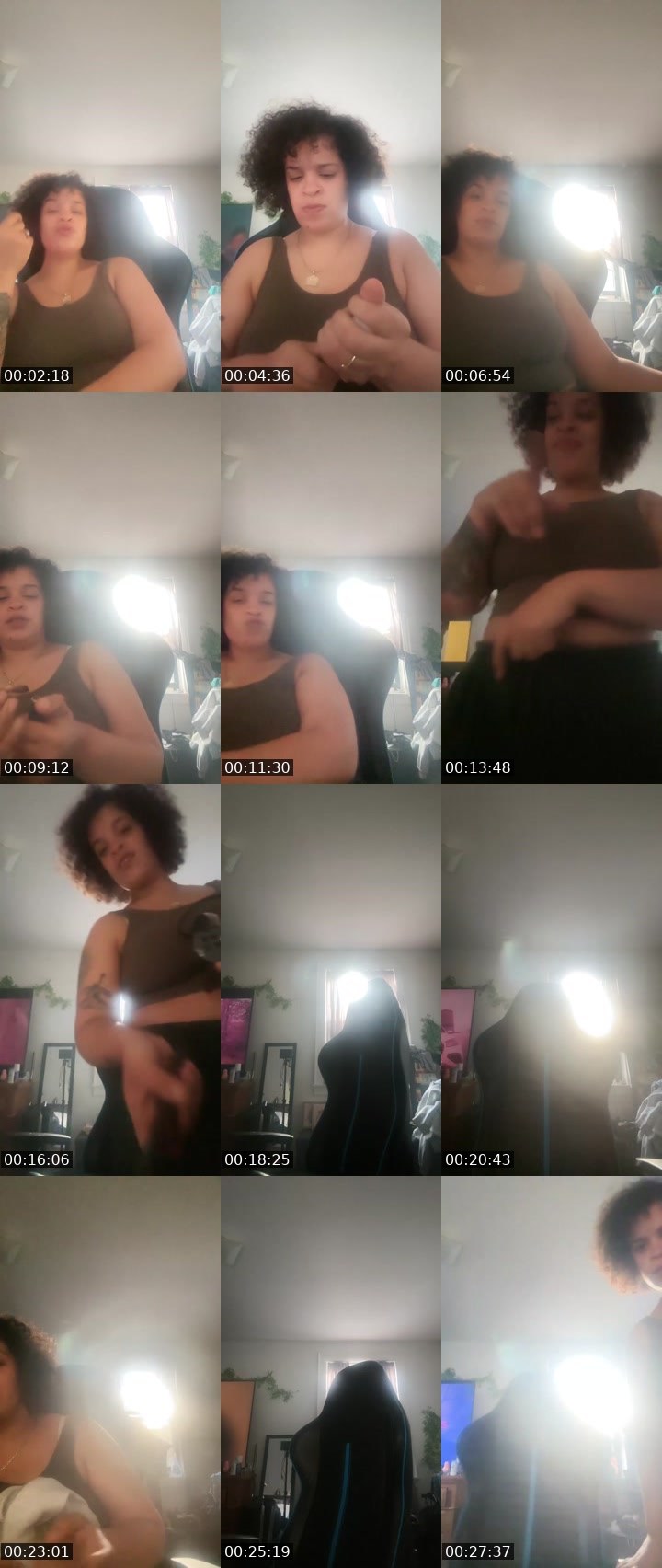 Contact-sheet preview of Winthechat's Liveme recording