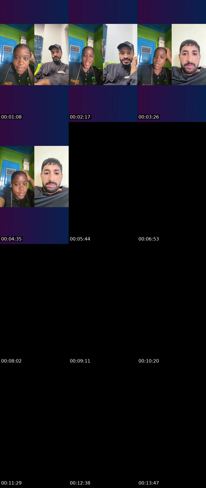 Contact-sheet preview of Ayanda Mabaso's Liveme recording