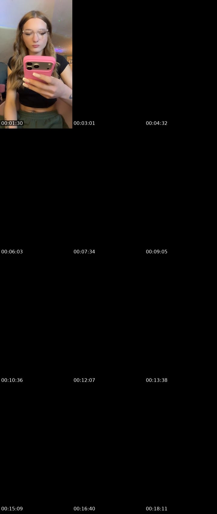 Contact-sheet preview of Imreallyher.222's Liveme recording