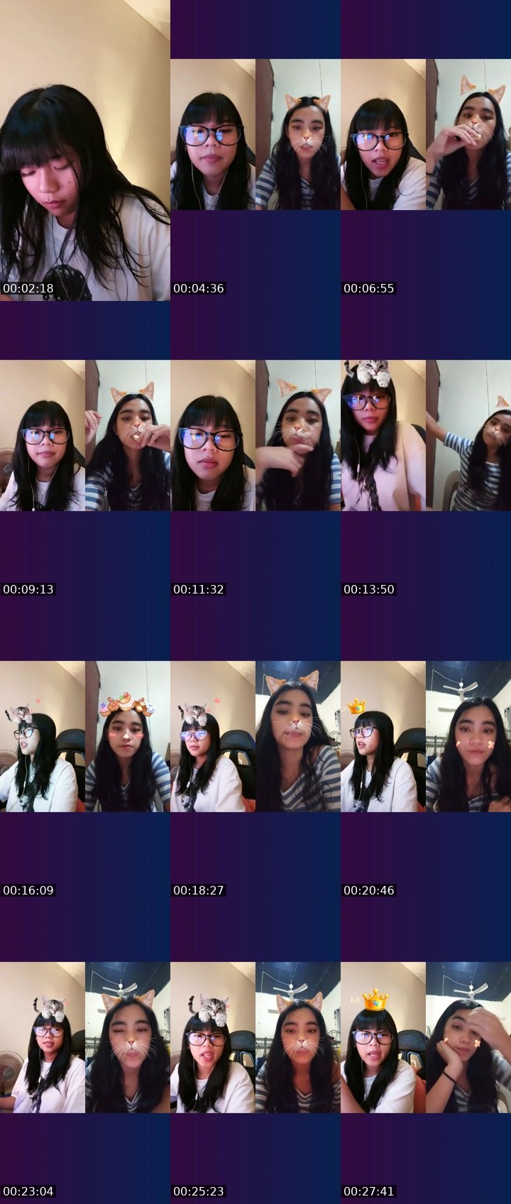 Contact-sheet preview of 👸🏻 Jinx 🧙🏻‍♀️'s Liveme recording