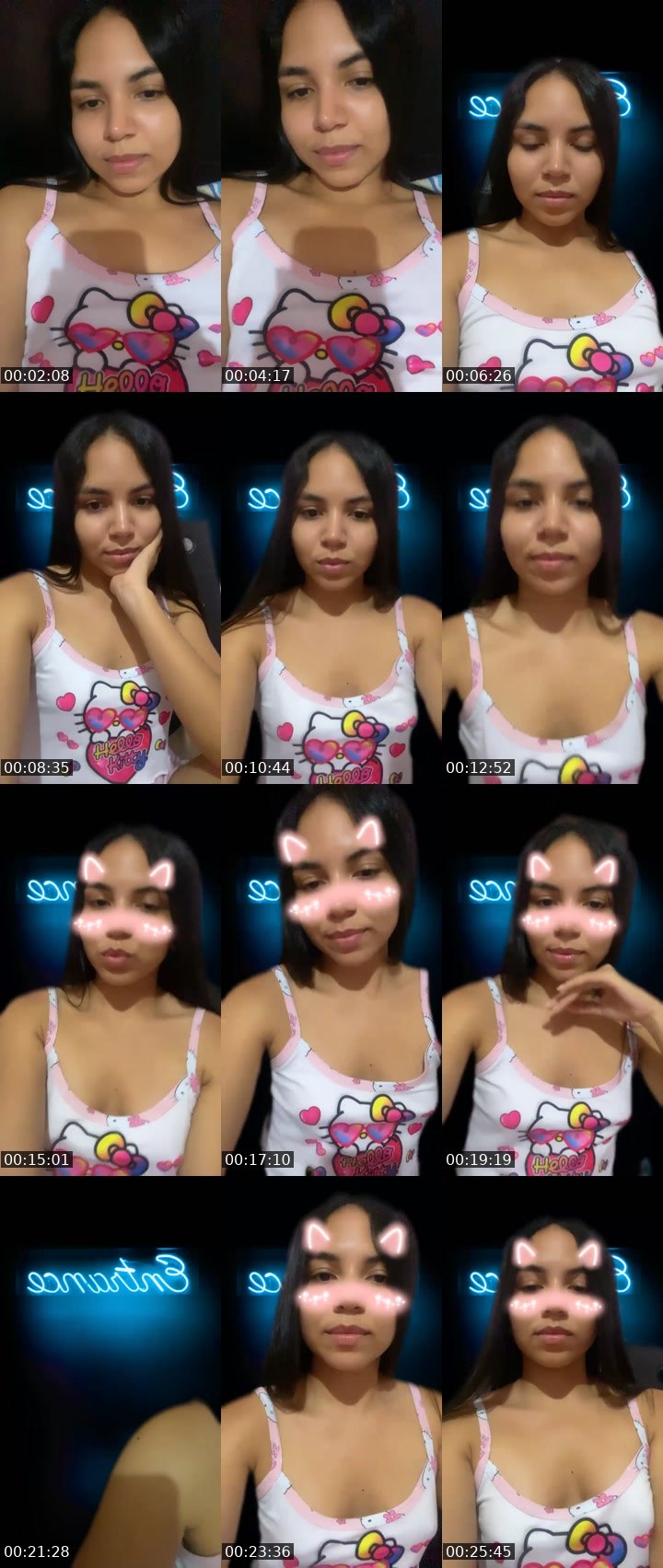 Contact-sheet preview of =='s Liveme recording