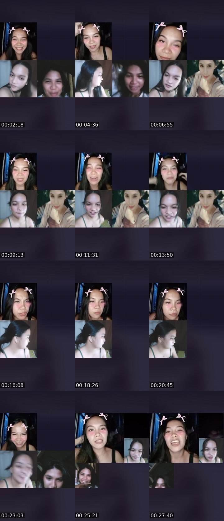 Contact-sheet preview of 👸Gayle🦄's Liveme recording