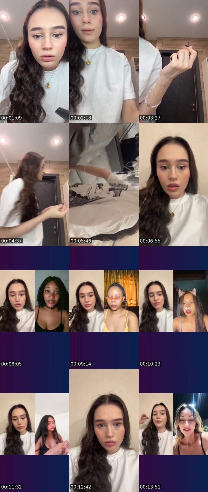 Contact-sheet preview of 🤩Diana ORY💖's Liveme recording