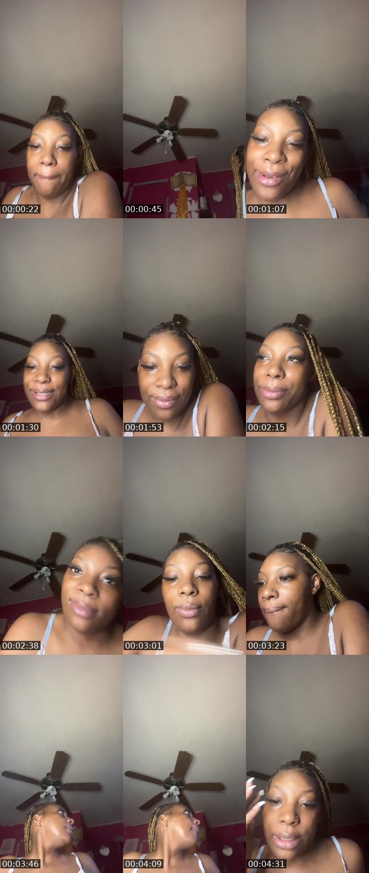 Contact-sheet preview of BrownSugar😍🤎's Liveme recording