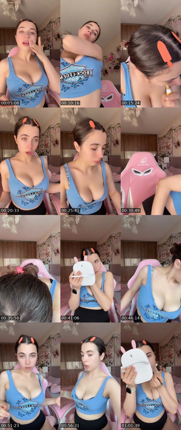 Contact-sheet preview of 👑SillyGoose 🪿's Liveme recording