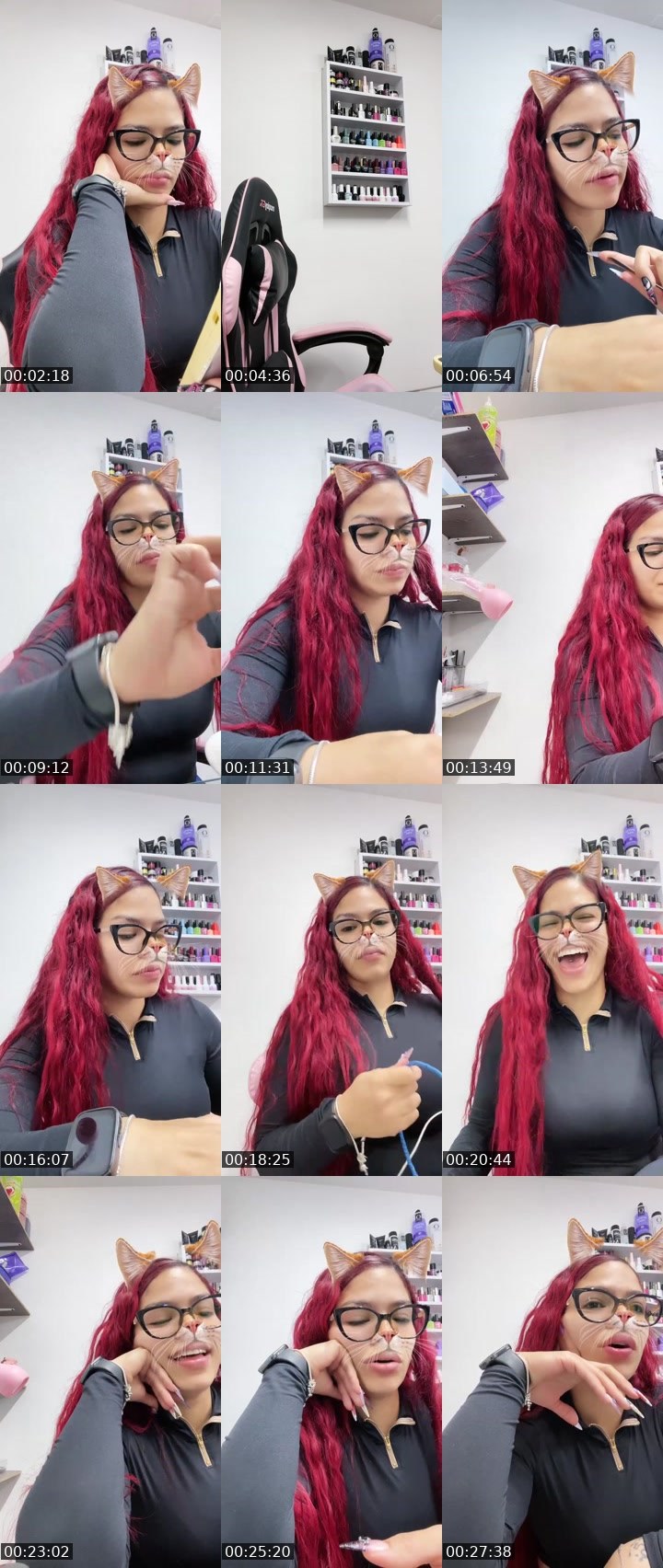 Contact-sheet preview of ❥🐠𝓛𝓮𝓼𝓵𝔂𝓮🧿🪽's Liveme recording