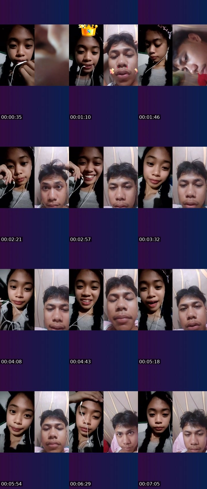 Contact-sheet preview of ♛ₚₕ rose✨'s Liveme recording