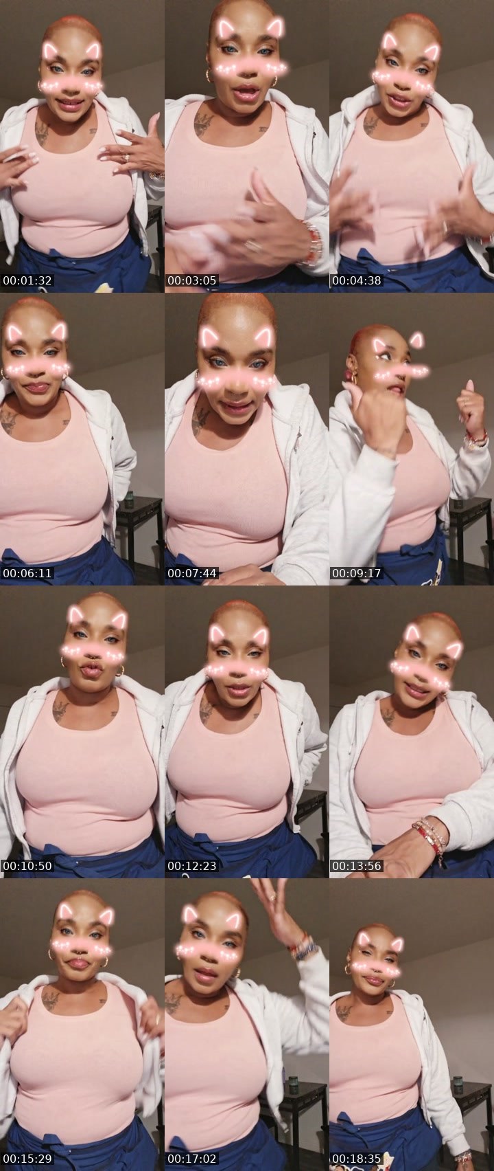 Contact-sheet preview of barbieeeemommyyy's Liveme recording