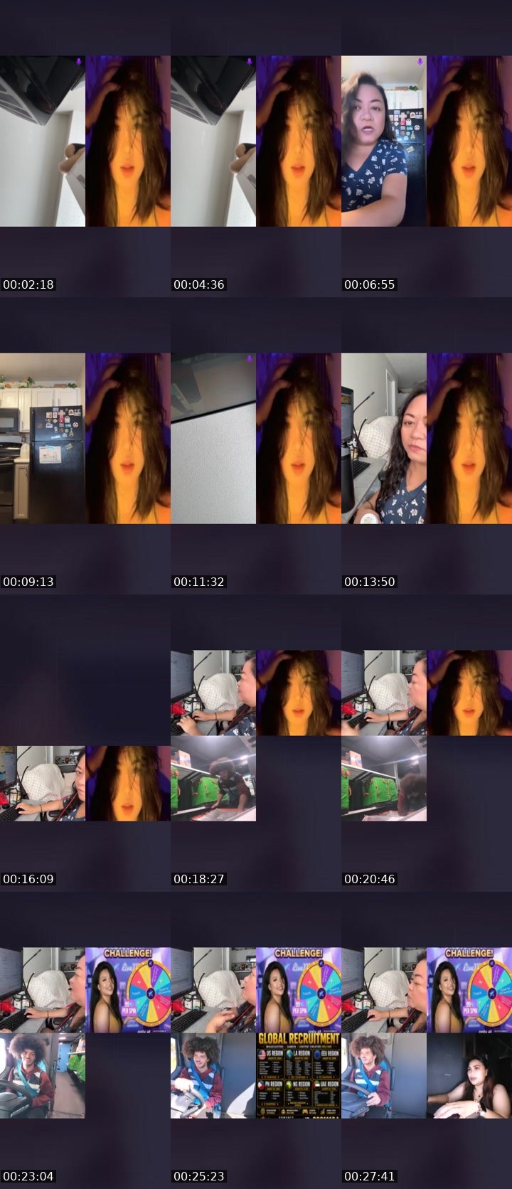 Contact-sheet preview of ꧁Déⱼₐ🫧ᵥᵤ's Liveme recording