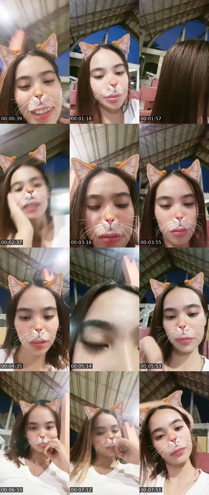 Contact-sheet preview of 👸Zeia🧚📚's Liveme recording