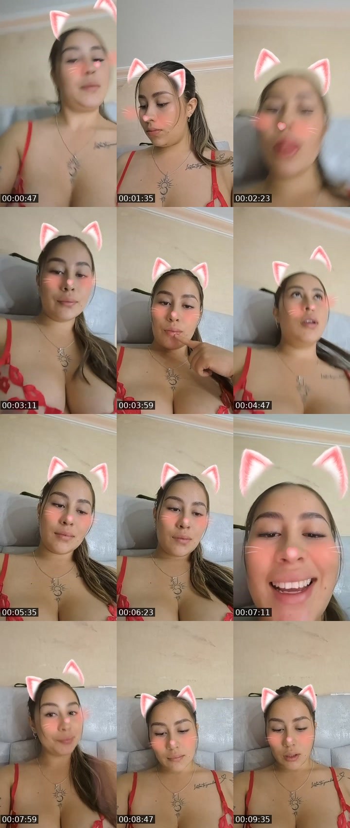Contact-sheet preview of ❤️ Babe_vale🫦's Liveme recording